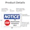 Signmission No Trespassing Residents Only OSHA Notice Sign, Aluminum, 18in W x 12in L, 2PK OS-2PACK-NS-A-1218-L-14985 - alternate 5